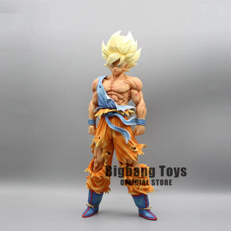 Bandai Dragon Ball Z Anime Figur Goku Super Saiyan PVC Modell, mehrfarbig, Höhe: 28 cm - Bild 3