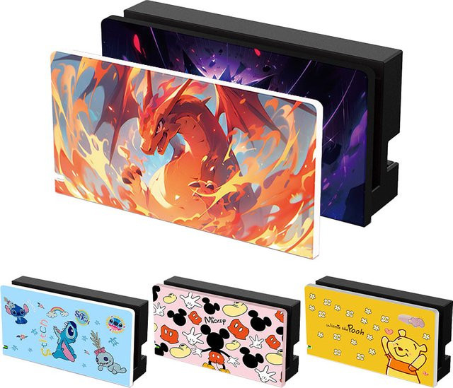 Dekorative Cartoon-Anime Frontplatte für Nintendo Switch OLED TV Dockingstation in Multicolour - Bild 1