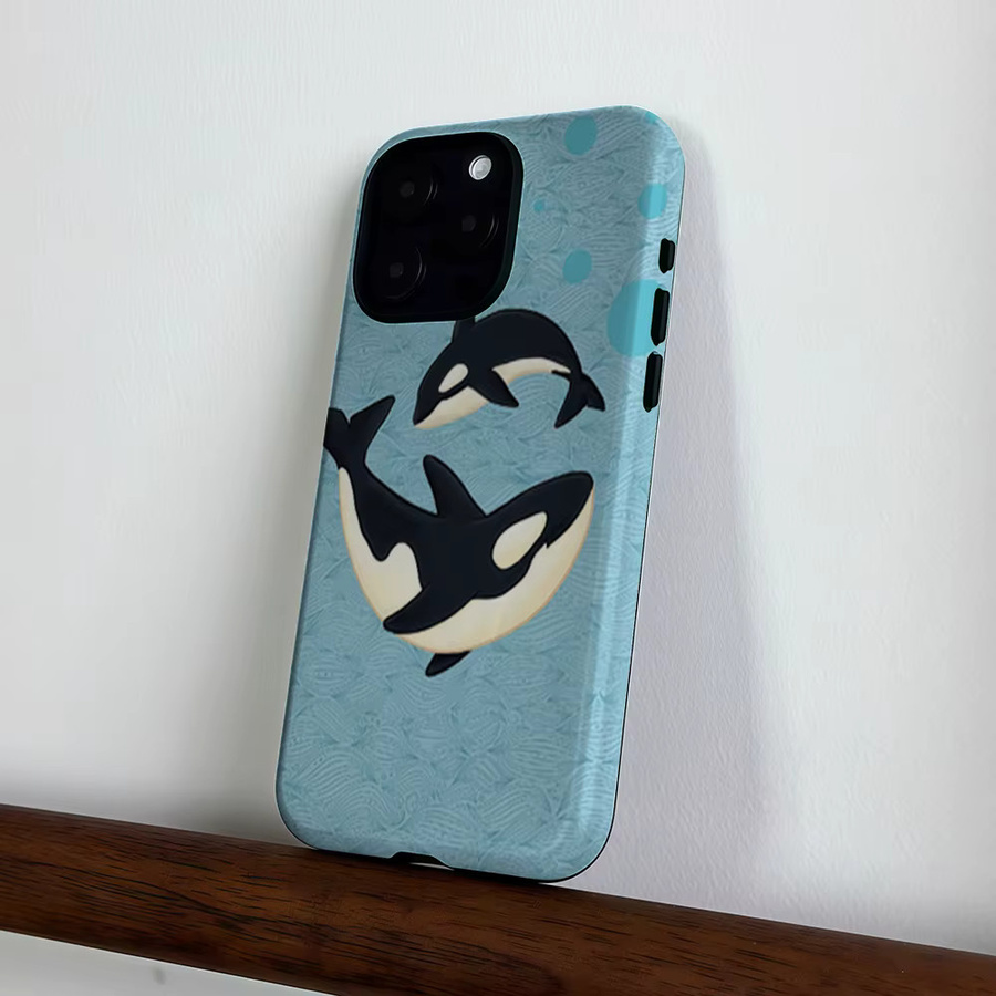 CaseLumi Matte Bumper Schutzhülle für iPhone 17 16 15 14 13 Pro Max mit MagSafe Kompatibilität aus hartem PC in Ocean Whispers Blue - Bild 3