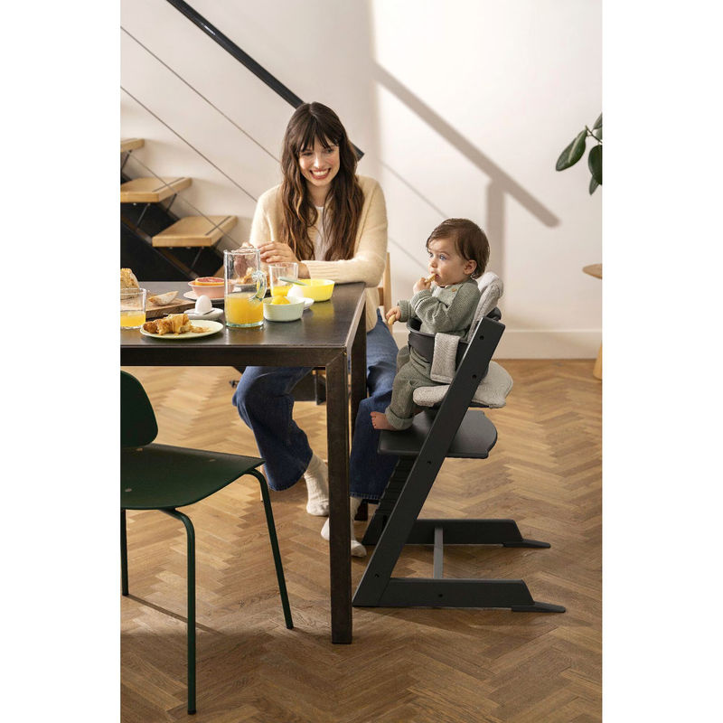 Stokke Tripp Trapp Treppenhochstuhl aus Buchenholz in Black, B/T/H: 49,0 x 46,0 x 79,0 cm - Bild 2