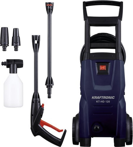 KRAFTRONIC Hochdruckreiniger KT-HD 120 in Blau mit 1400 W und 120 bar Betriebsdruck - Bild 1