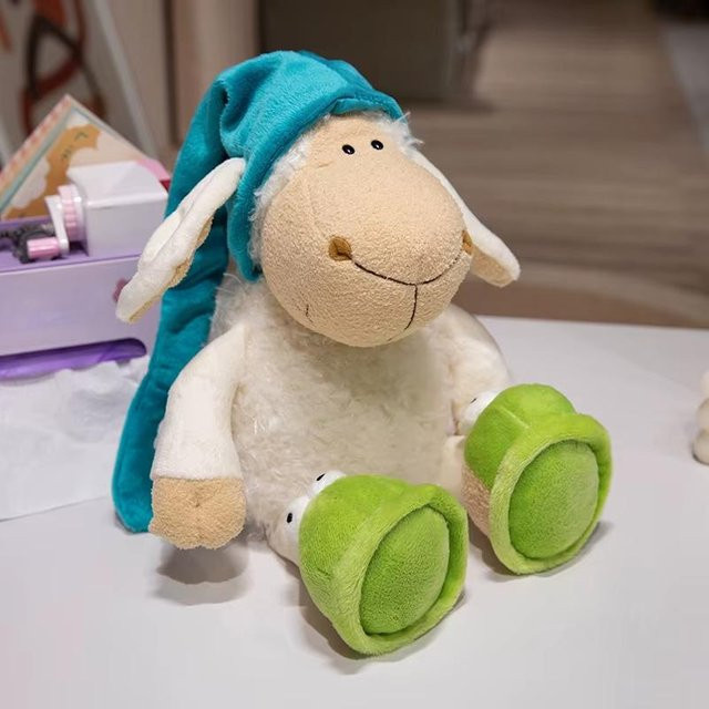 Kidsly Das süße schläfrige Schaf und das Wolfstier im Schafspelz, Plüschtier, weiß, ab 18 Jahre - Bild 1