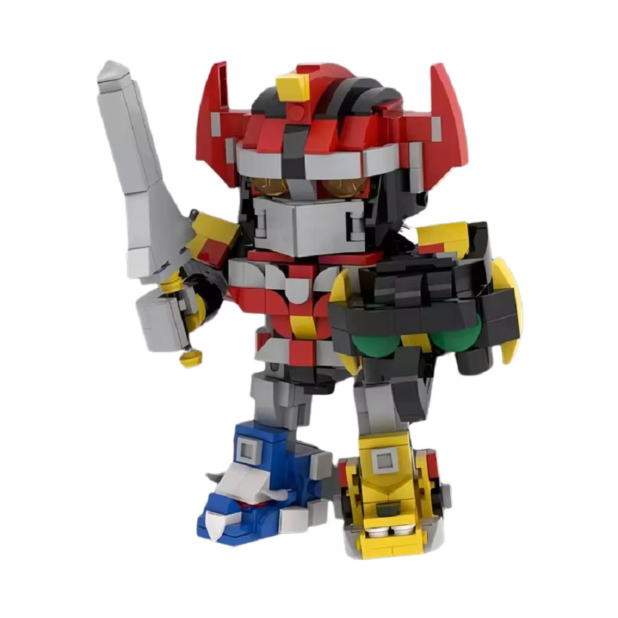MOCBUILDING Dinosaurier Team Mech Modell MOC Bauset aus Mini-Bricks in Mehrfarbig als kreatives DIY Spielzeug - Bild 2