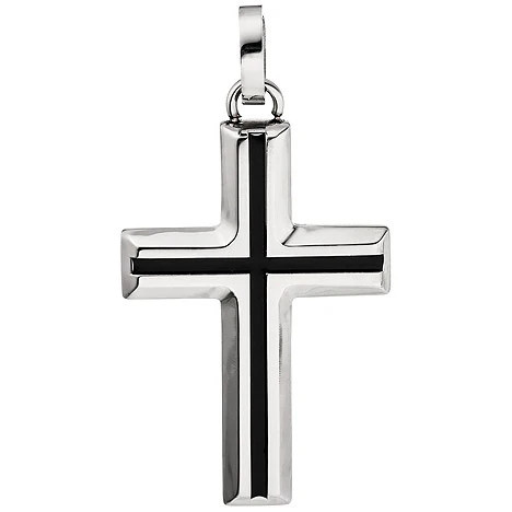 Colfem Anhänger Edelstahl, Schwarz, Unisex - Bild 1