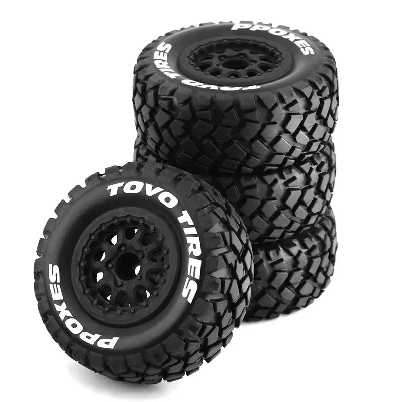 RC Auto Short Course Truck Reifen, 110mm, 12mm Hex, Schwarz, Gummi - Bild 6