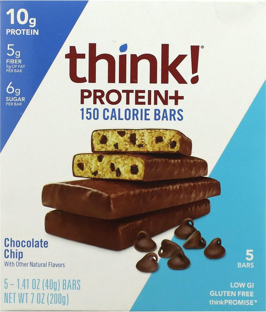 Denken! Protein+ Schokoriegel Schokoladenstückchen 5 x 40 g - Bild 1