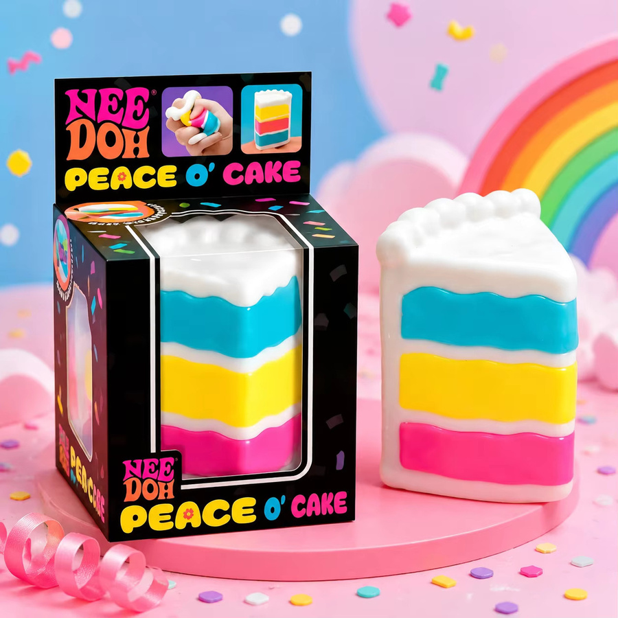 NeeDoh Peace O' Cake, Kuchenförmiges Squishy-Spielzeug, 1-3 Stück - Bild 2