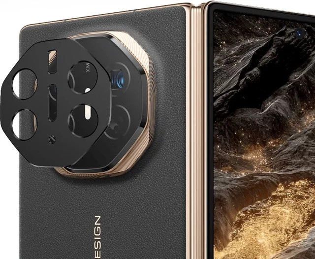 Aluminium Metall Objektivschutz und Displayschutzfolie für Huawei Mate XT Ultimate - Bild 1