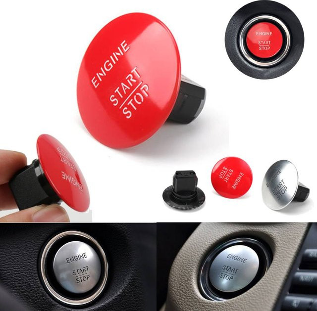 Shunmaii Auto Start-Stopp Drucktastenschalter in Silber für Mercedes Benz A C E GL-Klasse ersetzt 2215450714 - Bild 1