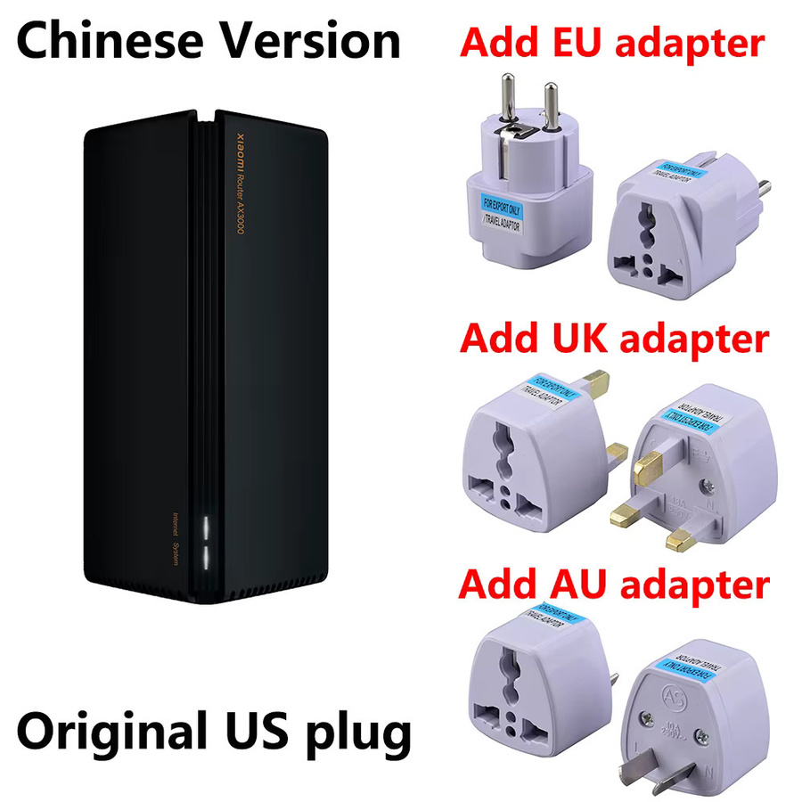 Xiaomi AX3000 WiFi 6 Router Repeater Dual-Band Signalverstärker in Schwarz - Bild 3