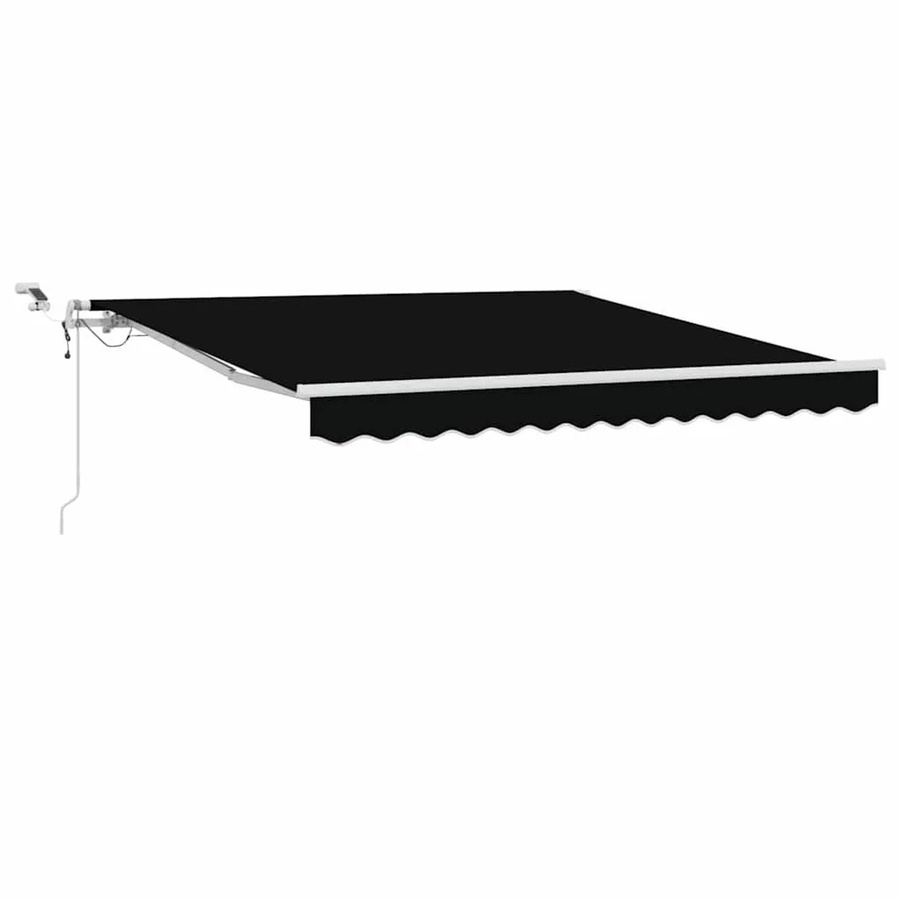 vidaXL Einziehbare Markise Schwarz aus Polyester und Metall B/H: 300 x 250 cm - Bild 2