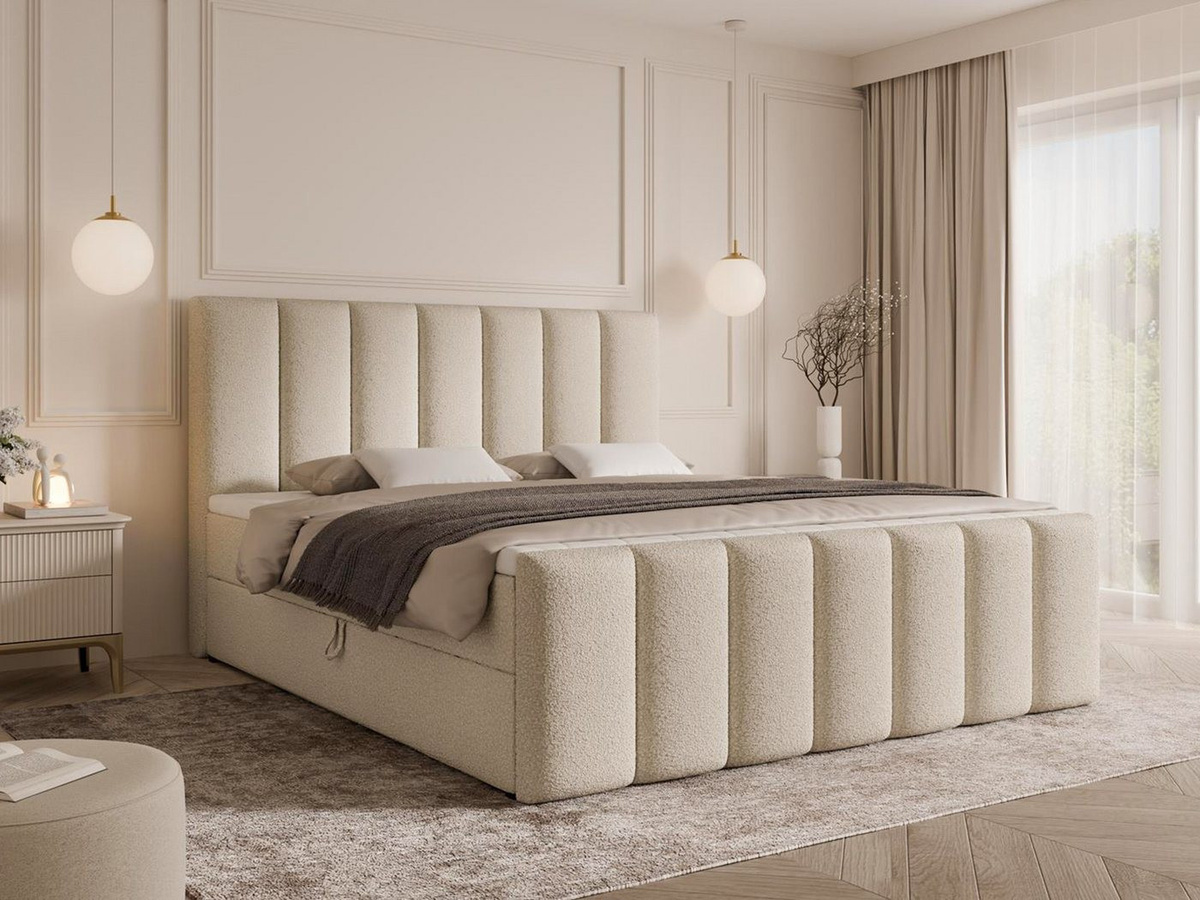 Compleo Boxspringbett CAOBAS mit H3 Matratze Bonellfederung, Topper und Kopfteil - Bild 1