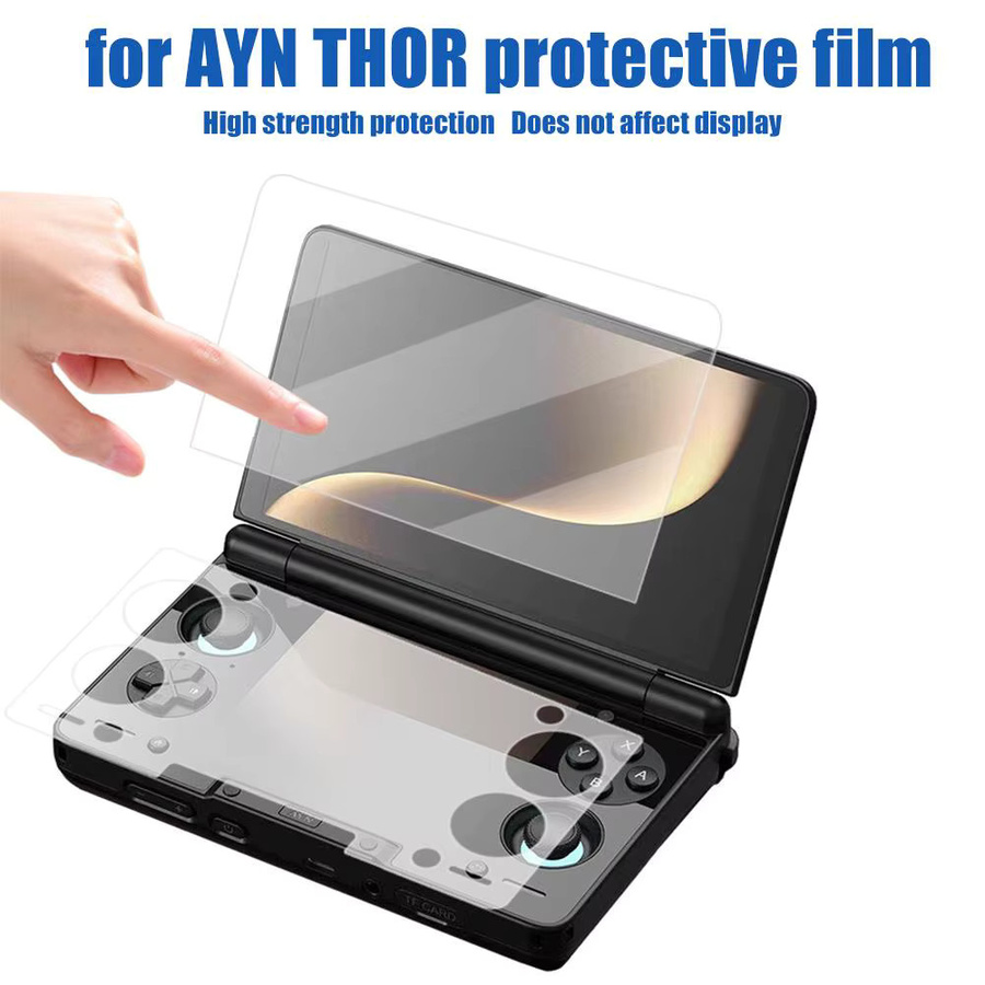 AYN THOR Schutzfolie für die Handheld-Spielkonsole, ultraklar und kratzfest, transparent - Bild 2