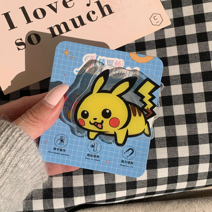 Potdemiel MagSafe Magnetische Handyhalterung mit Pikachu Pokémon Design in Gelb - Bild 1