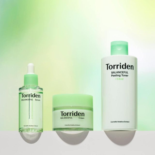 Torriden Balanceful Cica Set, Serum, Creme & Peeling-Gesichtswasser, Empfindliche Haut - Bild 1