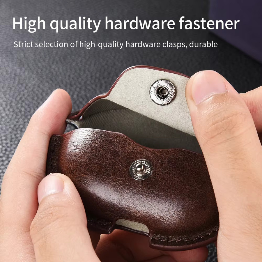 Retro Leder Schutzhülle für Huawei FreeClip mit Schlüsselbund - Bild 4
