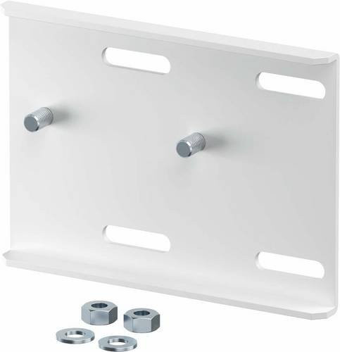 OBO Bettermann Montageplatte aus Metall in Weiß für Wandmontage - Bild 1