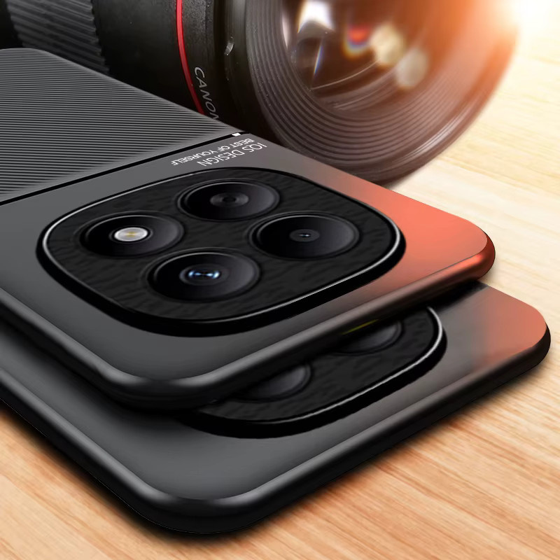 Robuste magnetische Schutzhülle für Xiaomi Redmi Note 14, Redmi Note 15 und Redmi Note 15 Pro in Schwarz oder Rot - Bild 3