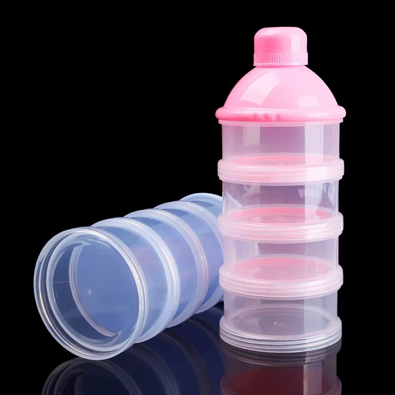 BPA-freie Aufbewahrungsbox für Milchpulver aus Polypropylen in Blau mit 3 oder 4 Schichten und Deckel - Bild 3
