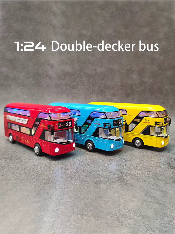 RMZ city Doppeldecker-Bus Automodell Spielzeug, 1:36, mit Licht und Sound - Bild 3