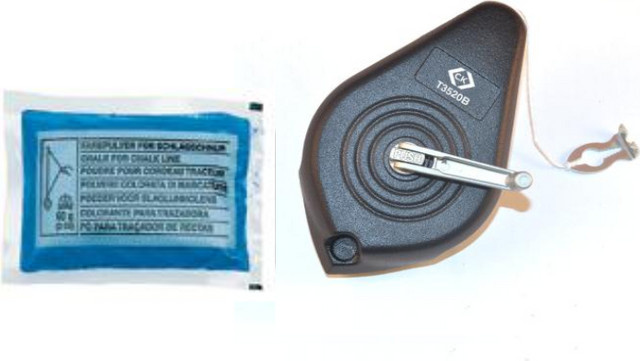 C.K. Schlagschnur T3520B in Blau mit 60 g Kreidepulver und Aluminiumgehäuse - Bild 1