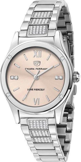 Chiara Ferragni Armbanduhr, Quarz, Edelstahl, Silber, Weiß, Damen - Bild 1