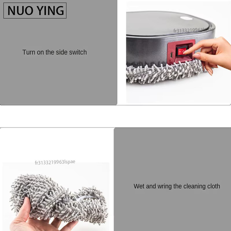 NUOYING 3-in-1 Saugroboter mit Wischfunktion und Sprühreiniger, Grau - Bild 4