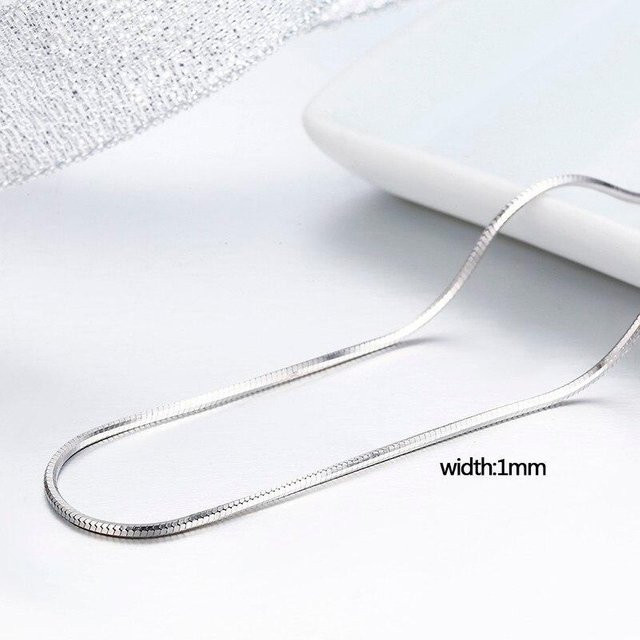 YIRAN Jewelry Halskette 925 Sterling Silber, Damen, 55 cm - Bild 1