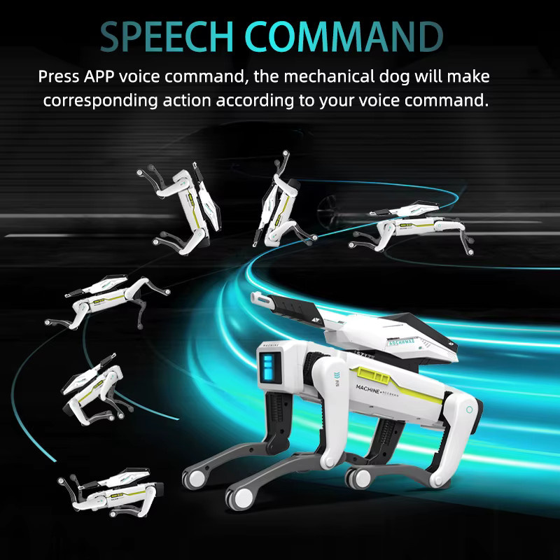 Teeggi Multifunktions-RC-Mechanischer Hund, Roboter-Spielzeug, ab 4 Jahren - Bild 4