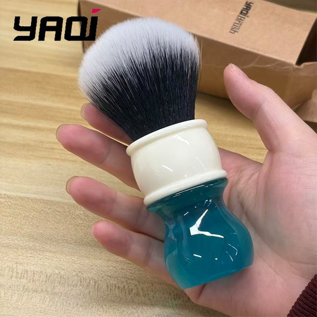 Yaqi Aqua Tuxedo Synthetischer Rasierpinsel, 24mm, Herren - Bild 1