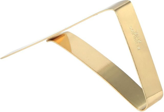 Verstellbare Tischdeckenklammern aus Edelstahl von mfySpace in Gold Beige - Bild 1