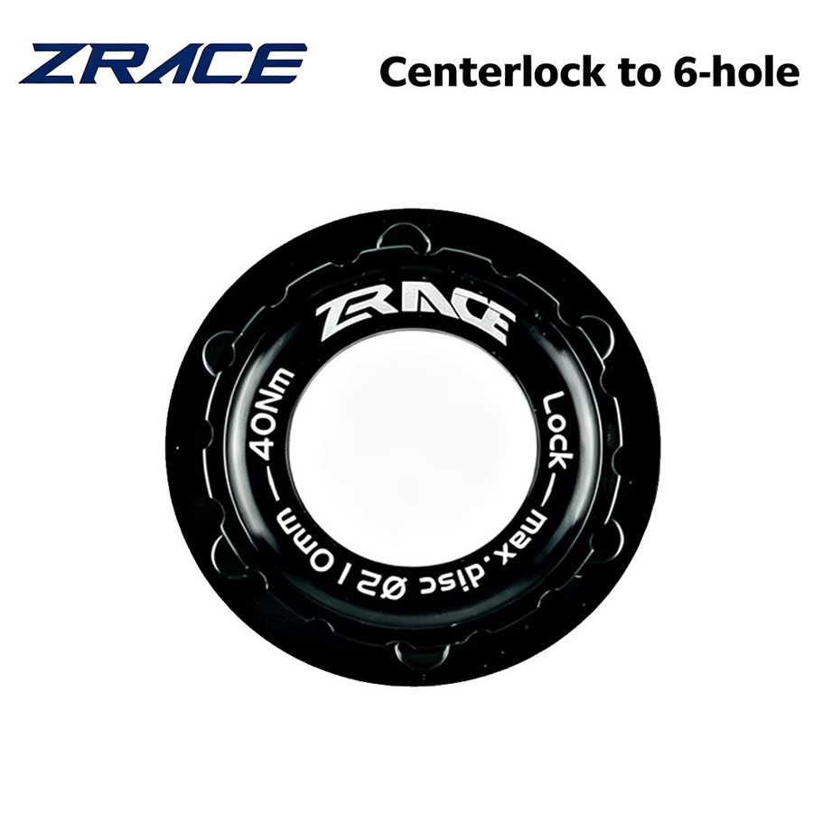 ZRACE Centerlock-zu-6-Loch-Adapter zur Konvertierung von Center Lock auf 6-Loch-Bremsscheiben, Farbe: Schwarz, SM-RTAD05 / SM-RTAD10 - Bild 3