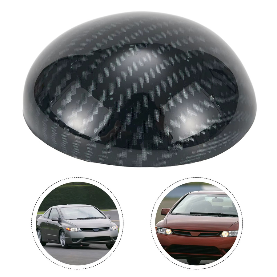 NIGHTKIST Carbon Faser Schaltknauf Abdeckung für Honda Civic, Schwarz - Bild 3