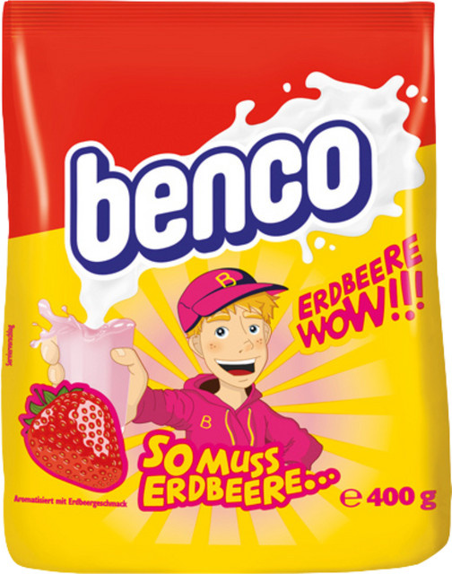 Benco Erdbeer Wow aromatisiert mit Erdbeergeschmack 400 g - Bild 1