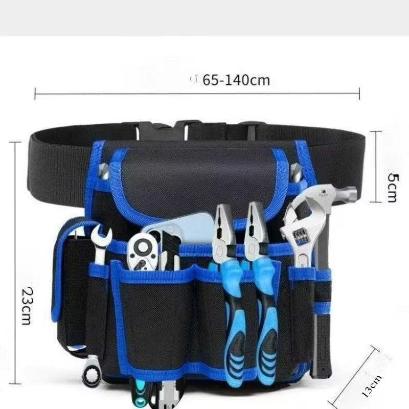 Molfmy Multifunktionale Werkzeugtasche aus Oxford-Stoff für Elektriker und Holzbearbeitung - Bild 4