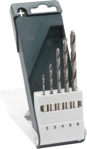 Bosch Holz-Spiralbohrer-Set 5-teilig, Farbe Silber, Durchmesser: 2 mm, 3 mm, 4 mm, 5 mm, 6 mm - Bild 1