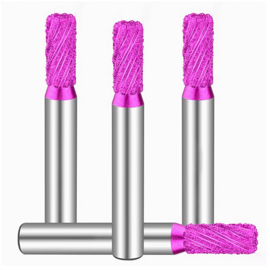 STECHTOL Diamant Fräser für die Steinbearbeitung mit geradem Schaft, Farbe: Pink, B/T/H: 12 x 25 x 90 mm - Bild 4