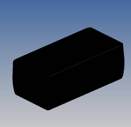 TEKO Universal-Gehäuse SR36-DB.9 aus ABS-Kunststoff in Schwarz, B: 128 cm, T: 63,5 cm, H: 48 cm - Bild 1