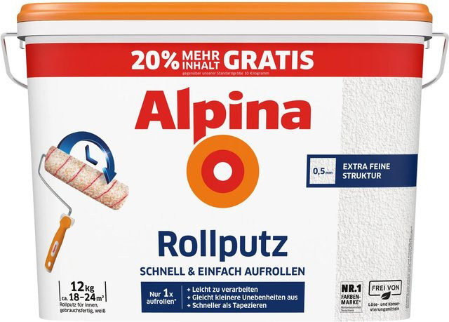 Alpina Rollputz Weiß Matt 12 kg - Bild 1