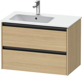 Duravit Waschtischunterschrank Ketho.2 in Ei Natur, Wandmontage mit Schubladen und Türen, B/T/H: 81 x 48 x 54,9 cm - Bild 1