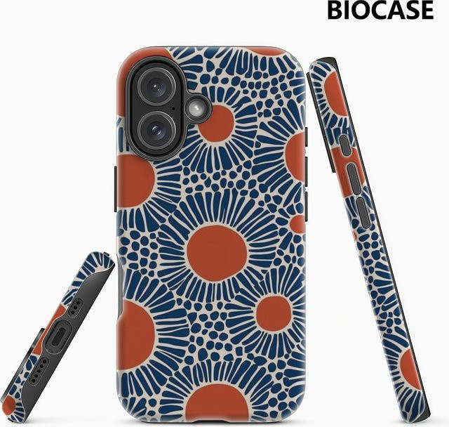 Handyhülle mit Sunburst-Muster für Apple iPhone 17 16 15 14 13 12 Pro Max Plus in Multicolour mit doppelschichtiger Rückseite - Bild 1