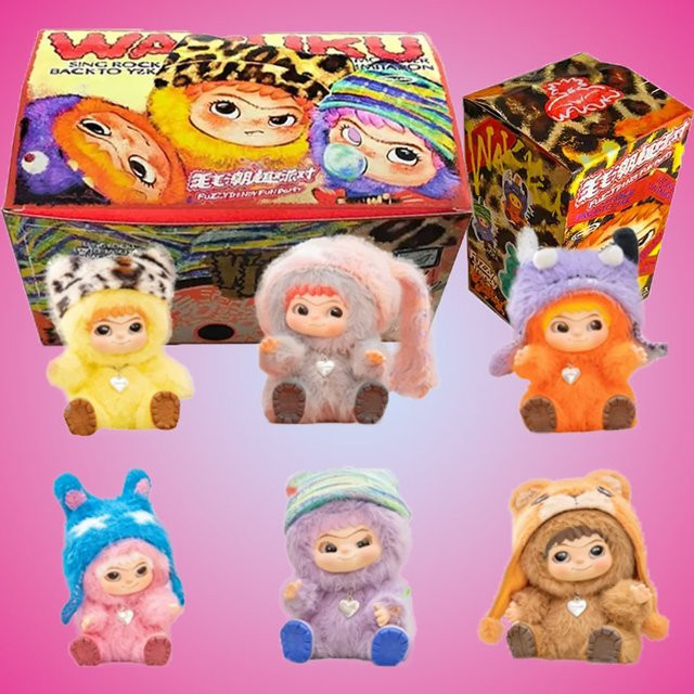 Wakuku Überraschungsbox, Puppe, Plüsch / Textil, Bunt / Mehrfarbig - Bild 1