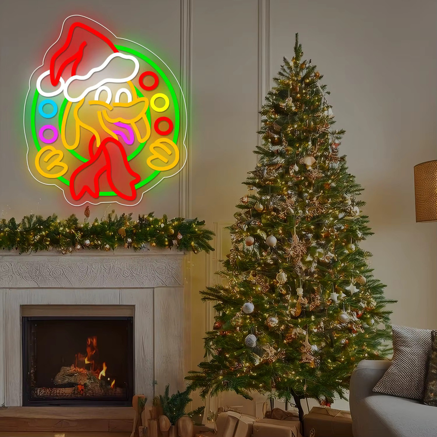 Dimmbares Frohe Weihnachten Neonschild in Multicolour zur Wanddekoration für Wohnzimmer und Schlafzimmer - Bild 5