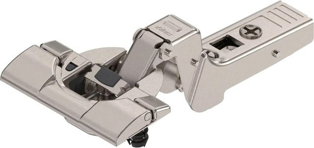 Blum Clip Top Blumotion Profiltürscharnier Gekröpft mit Feder, 95 Grad, 18mm, Vernickelt, Farbe: Silber - Bild 1