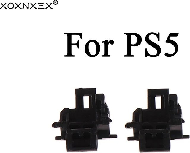 2er-Set Trigger-Tasten-Rahmen-Halterung für PS5 Controller in Schwarz aus Kunststoff (L2 und R2 Ersatz) - Bild 1