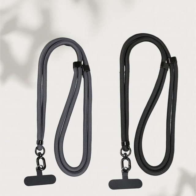 WSSHE Handy Lanyard Set aus gewebtem Material in Grün, 2 Stück verstellbare Anti-Verlust Handgelenk Riemen für dein Smartphone - Bild 1