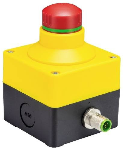 Wieland Electric SNH 2402 Not-Aus-Taster mit 2 NC Öffnern und M12 Anschluss, IP65, Multicolor - Bild 1