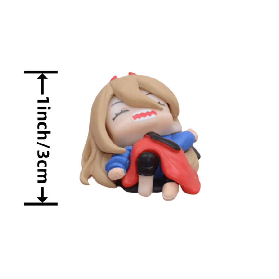MINISO Anime Figuren Set Chainsaw Man Denji Makima Aki Power Pochita Schreibtisch Dekoration Multicolor - Bild 2