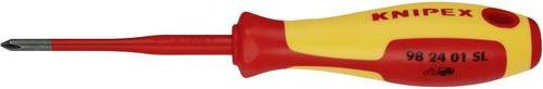 Knipex Phillips Slim VDE Kreuzschlitz-Schraubendreher PH 1 in Rot - Bild 1