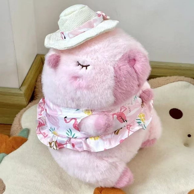 Binchi Fitness Capybara Plüschpuppe, weiß, ab 14 Jahren - Bild 1